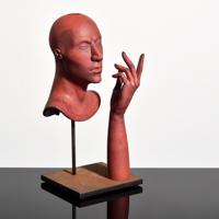 Ross Richmond Glass Portrait & Hand Sculpture - Sold for $1,664 on 03-04-2023 (Lot 187).jpg